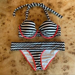 VS Chevron/Stripe Bikini Set